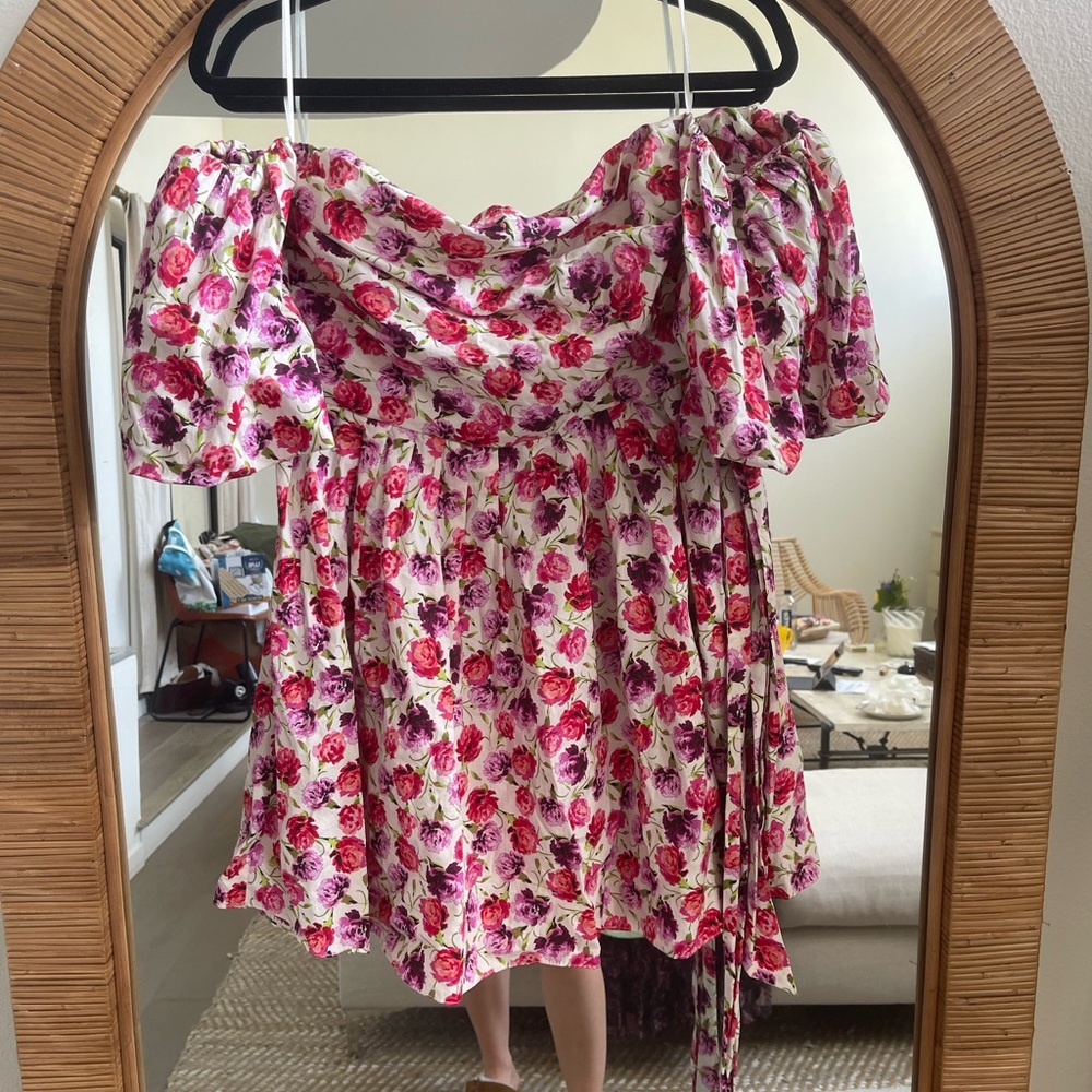 Zara size medium cotton floral dress - worn twice